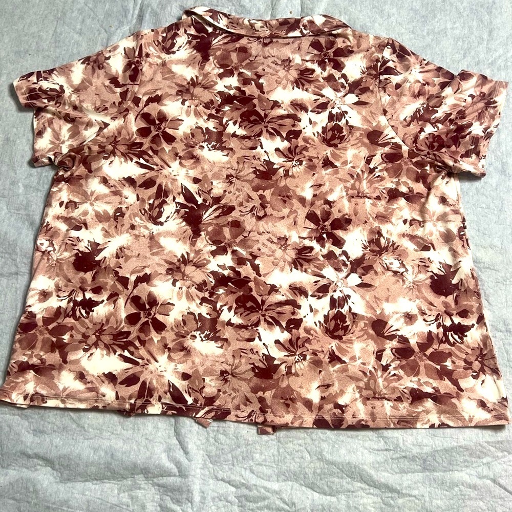 d& co. Hawaiian Browns Leave  Print Comfort Set